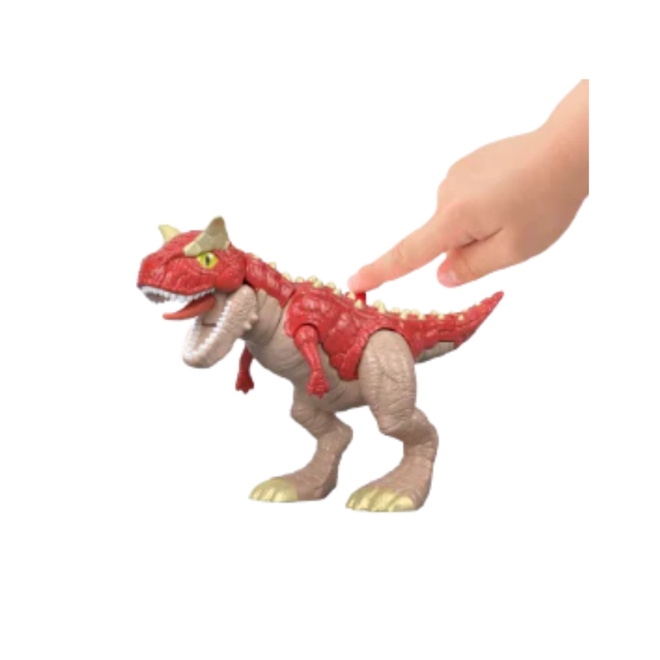Dinossauro "Jurassic World Carnotaurus e Dr. Malcolm - Mattel"
