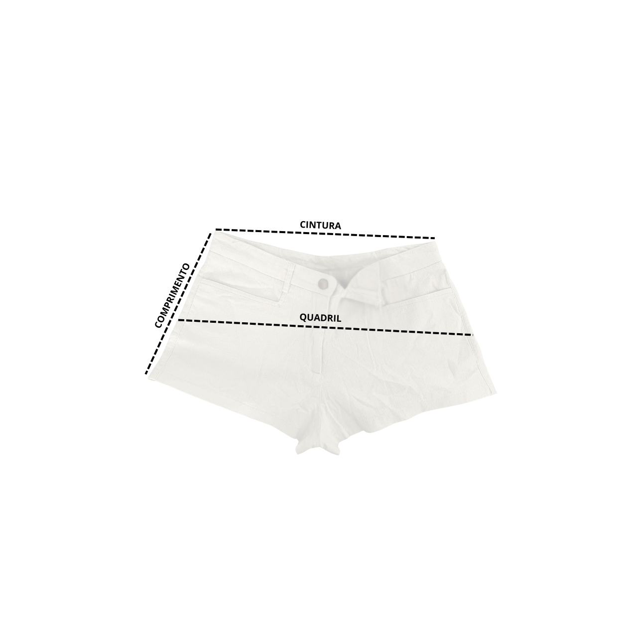 Shorts Linho azul "My Squad"