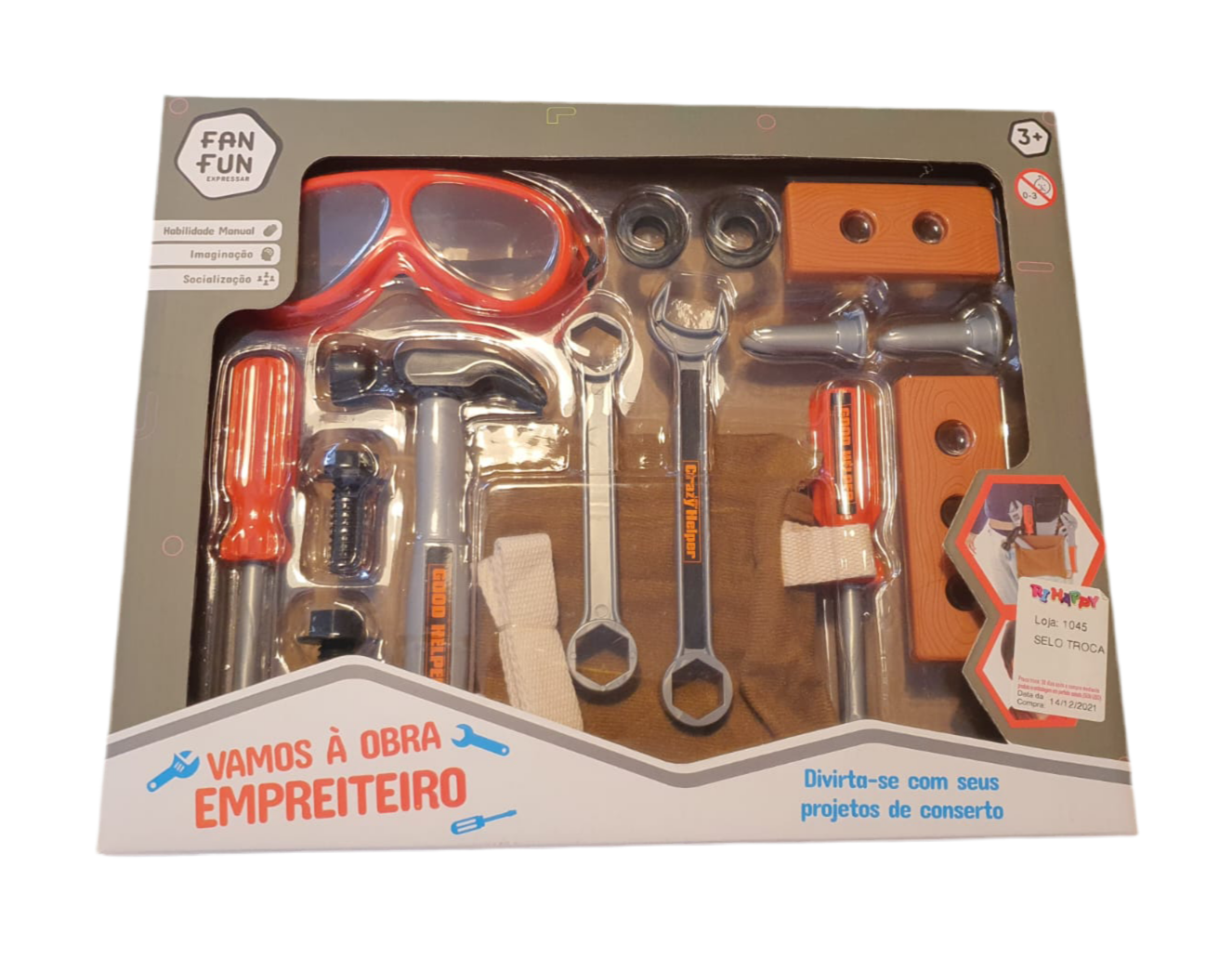 Conjunto de Acessórios "Vamos À Obra - Empreiteiro - Fanfun"