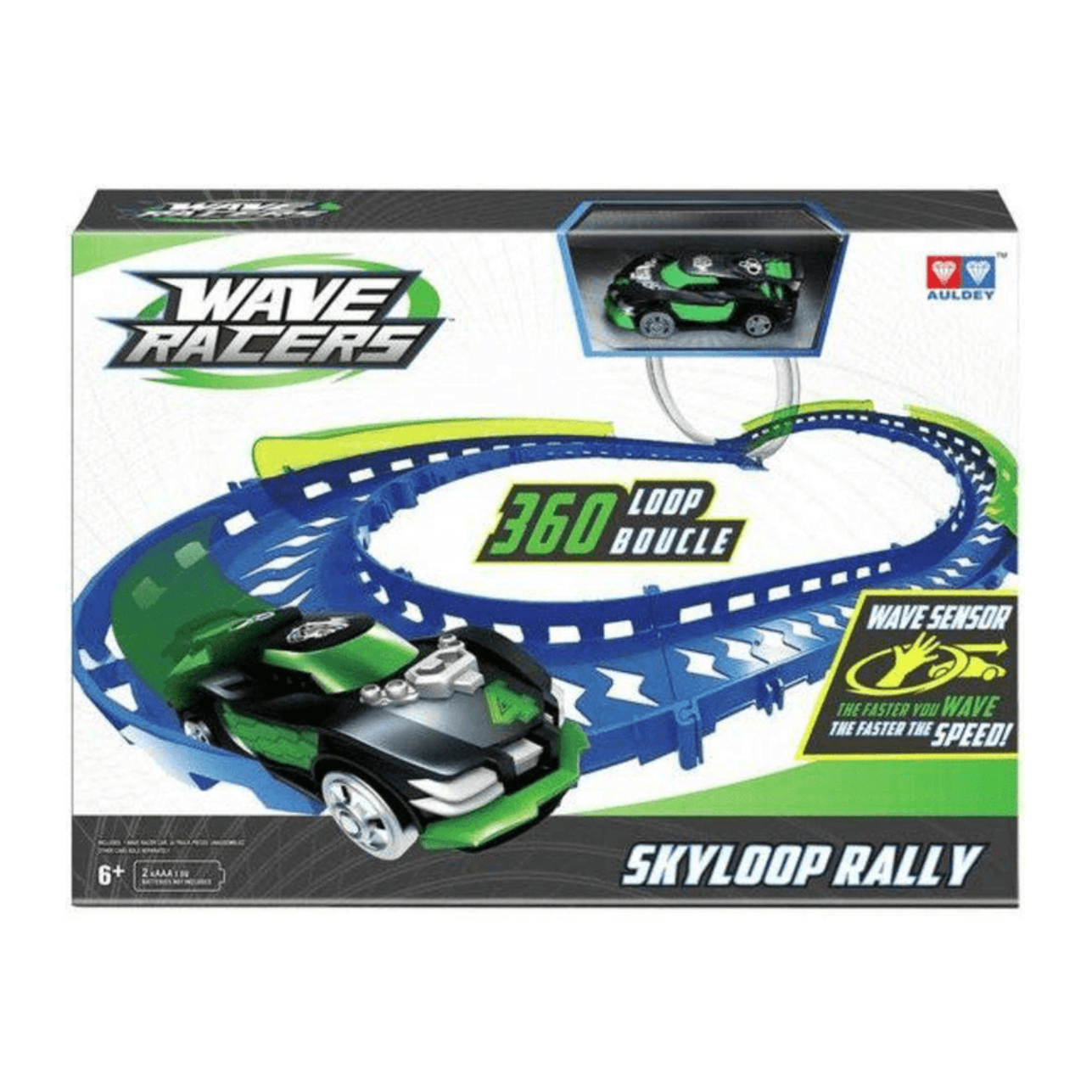 Pista de carrinhos de corrida "Wave Racers Triple Skyloop Rally"