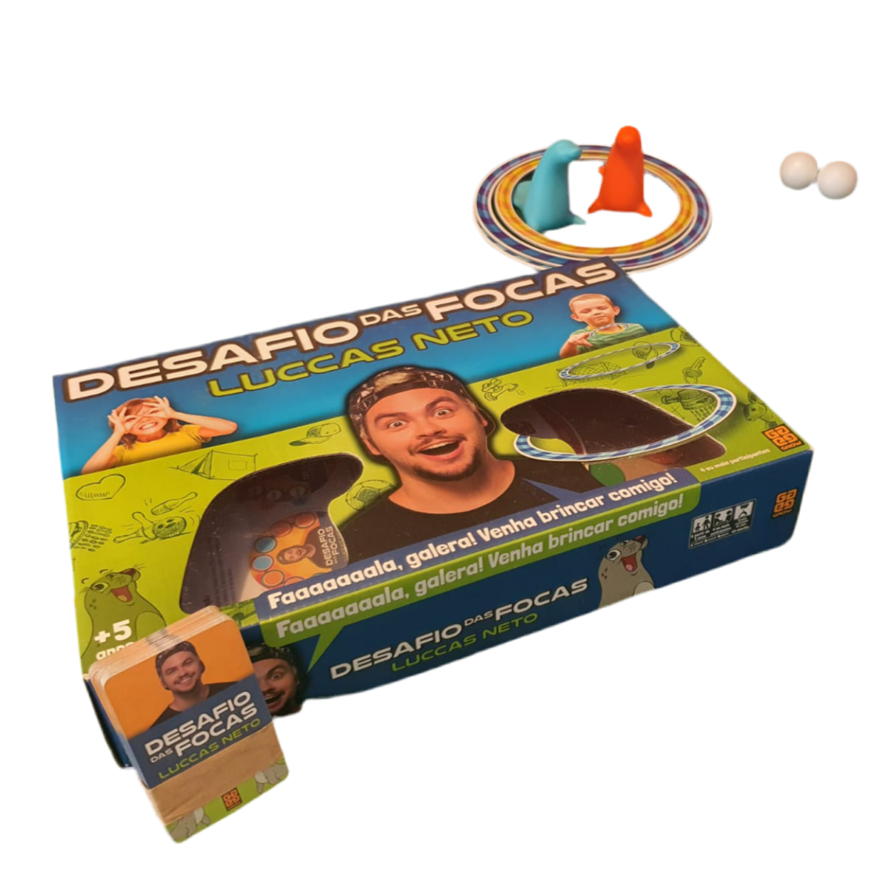 Jogo para crianças "Kit desafio das Focas - Luccas Neto"