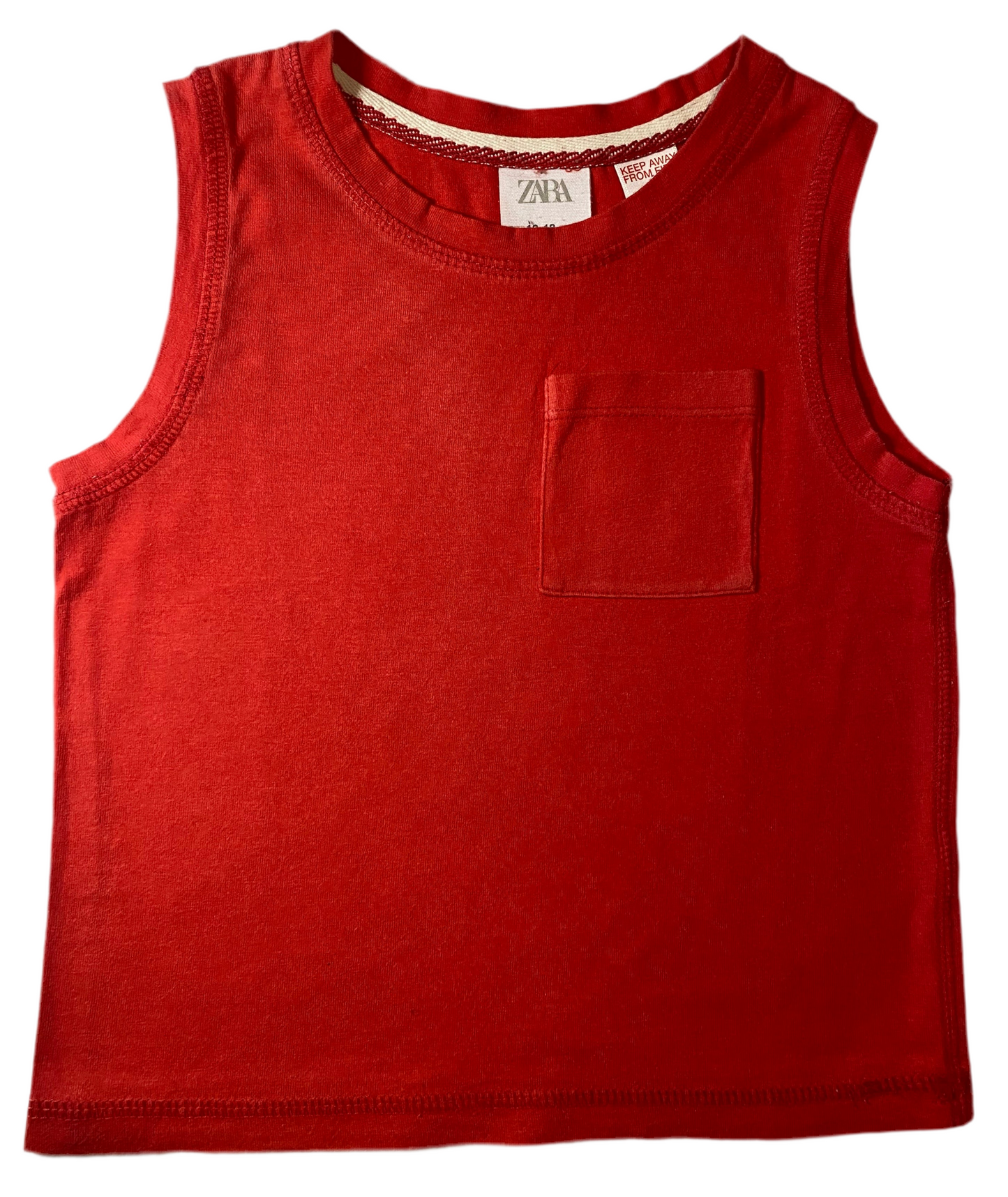 Camiseta regata com bolso "ZARA"