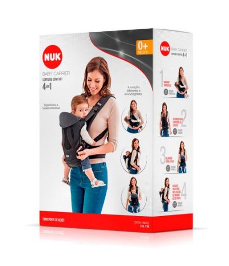 Canguru "Baby Carrier Supreme Comfort 4 em 1 - NUK"