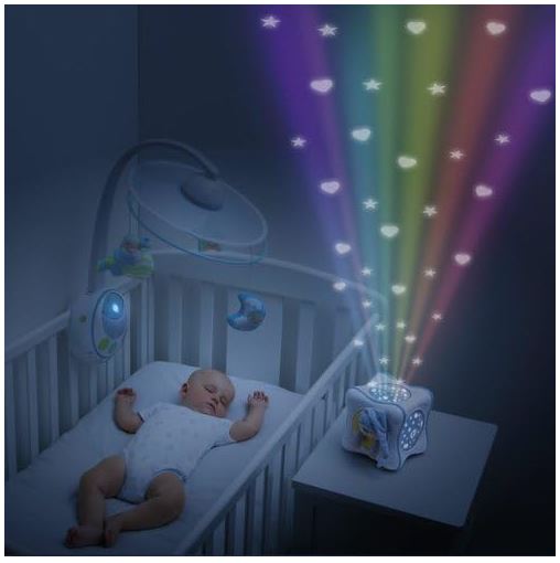 Cubo projetor iluminado e musical "CHICCO"