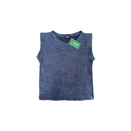 Camiseta sem mangas azul estonado "MY SQUAD"