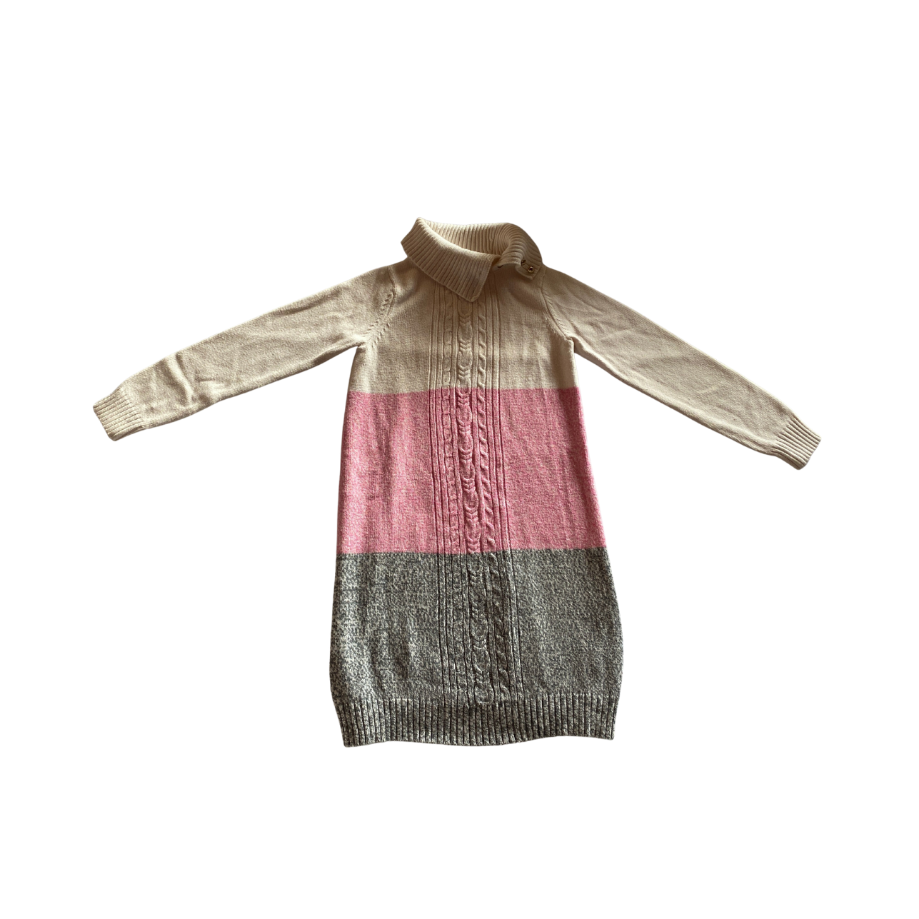 Vestido canelado de tricot com listras "JANIE AND JACK"