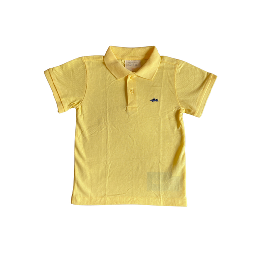 Polo amarela "tubarão - BABY CLUB"