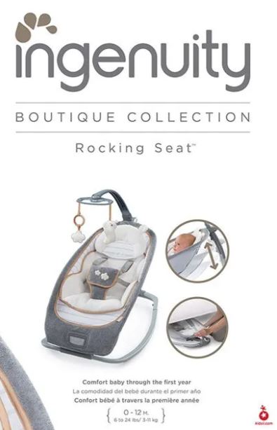 Cadeirinha de balanço "Rocking Seat Bella Teddy - INGENUITY"