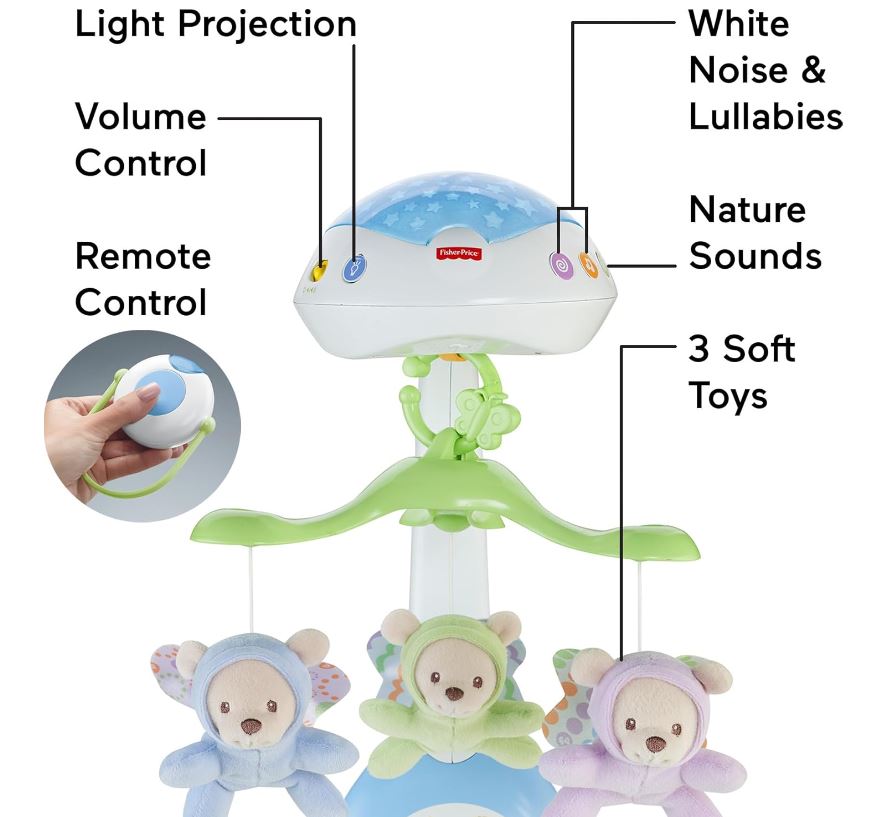 Móbile "3 em 1 Ursinhos Fofinhos  - FISHER PRICE"