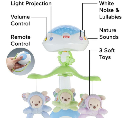 Móbile "3 em 1 Ursinhos Fofinhos  - FISHER PRICE"